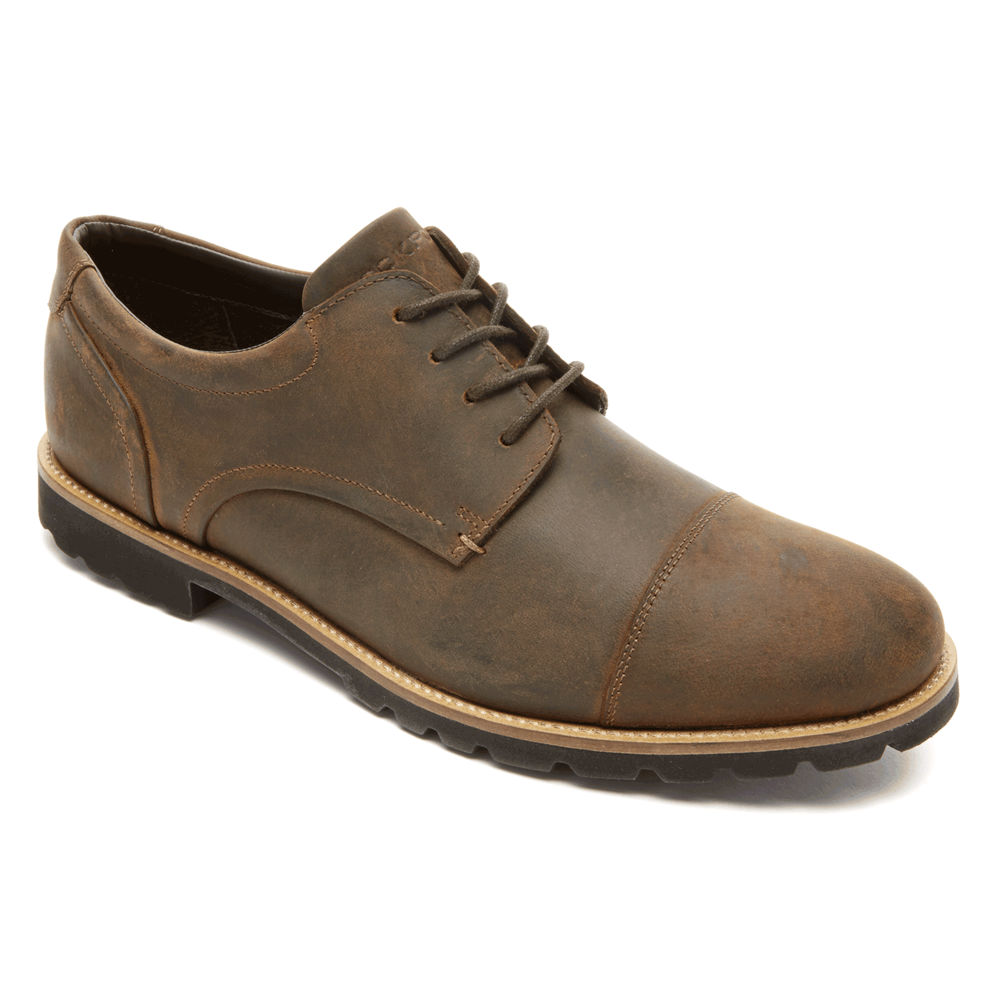 Rockport Mens Oxfords Brown - Modern Break Captoe - UK 681-VRWDGK